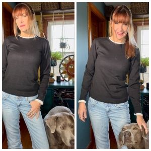 Classic Cut Charcoal Sweater